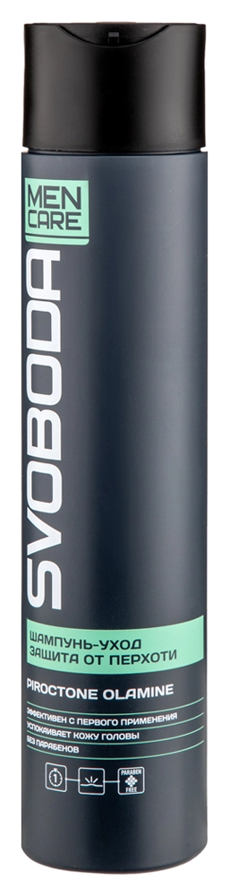 Svoboda men care Шампунь-уход защита от перхоти piroctone olamine, шампунь, 300 мл, 1 шт. фото