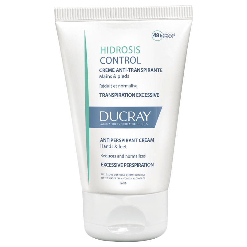 Ducray Hidrosis Control Дезодорант-крем, дезодорант для рук и ног, 50 мл, 1 шт, Против избыточного потоотделения фото