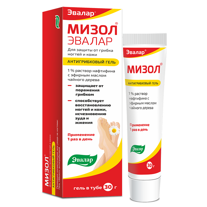 Мизол гель для ухода за ногтями и кожей, гель для наружного применения, 30 г, 1 шт. фото