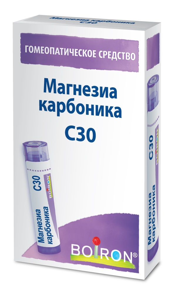 Магнезиа карбоника C30, гранулы гомеопатические, 4 г, 1 шт. фото