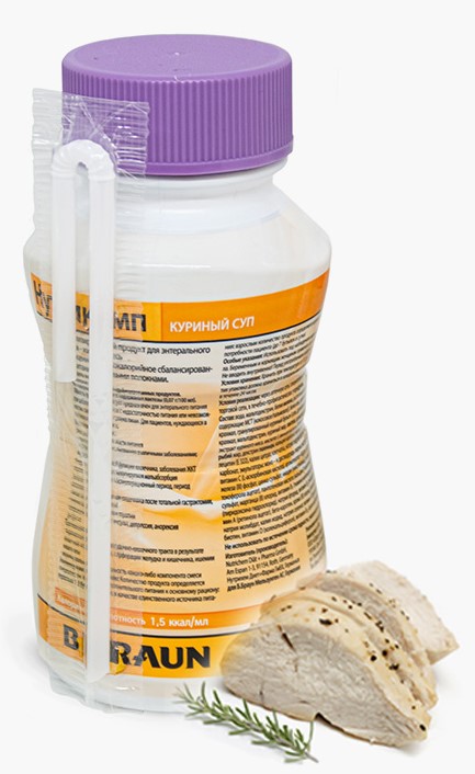 Нутрикомп куриный суп, смесь для энтерального питания, 200 мл, 1 шт. фото