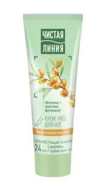 Чистая Линия крем-уход для ног, крем, 75 мл, 1 шт, облепиха, интенсивное питание фото