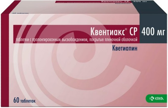 Квентиакс СР, 400 мг, таблетки пролонгированного действия, покрытые пленочной оболочкой, 60 шт. фото
