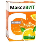 Максивит Витамин С, порошок для приема внутрь, 16 г, 10 шт, апельсин фото 