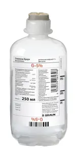 Глюкоза Браун, 5%, раствор для инфузий, 250 мл, 10 шт. фото 