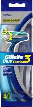 Gillette Blue Simple 3 Станки одноразовые, 4 шт. фото
