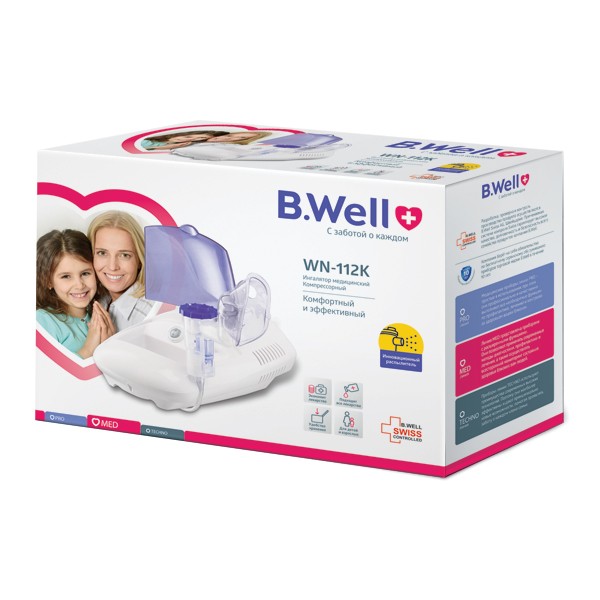 B.Well Ингалятор WN-112К, 1 шт, компактный фото