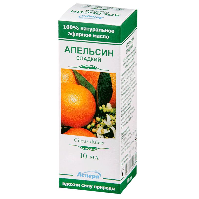 Масло эфирное апельсина сладкого, масло эфирное, 10 мл, 1 шт. фото