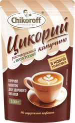 Chikoroff Цикорий растворимый, 100 г, 1 шт, капучино с фруктозой фото