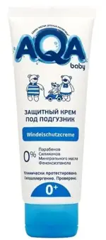 AQA baby Крем защитный под подгузник, крем, 75 мл, 1 шт. фото 