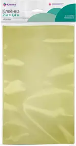 Клинса Клеенка подкладная с ПВХ покрытием, 2 м х 1.4 м, 1 шт, цвет в ассортименте фото 2