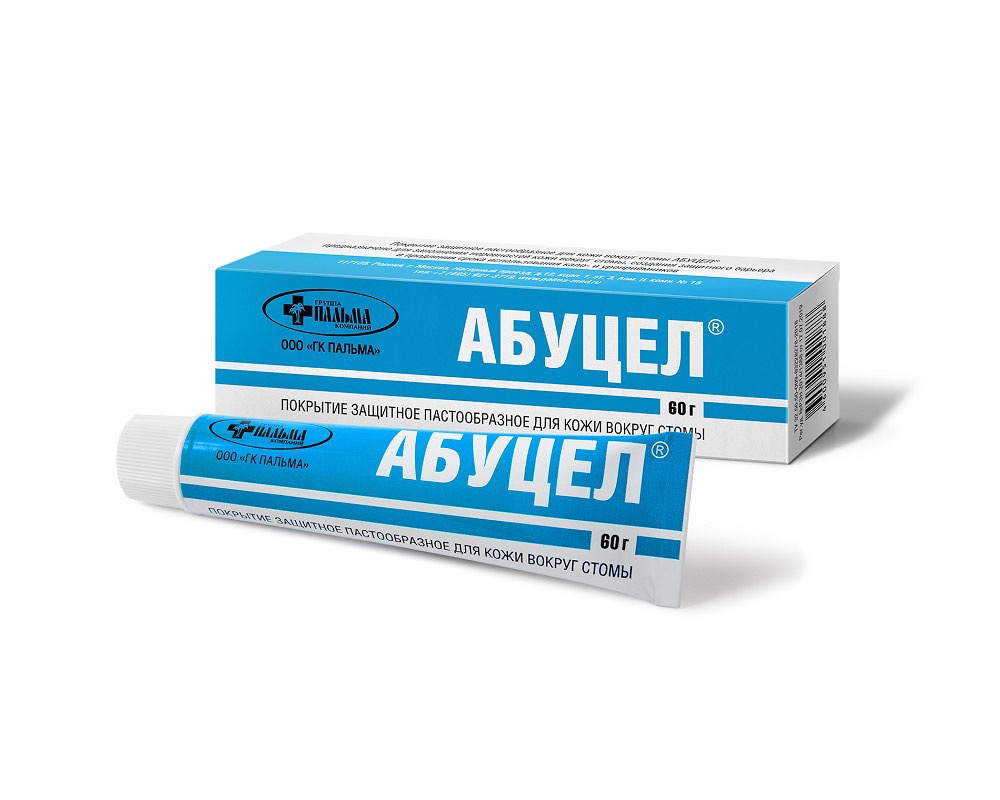 Абуцел Покрытие защитное пастообразное для кожи вокруг стомы, паста, 60 г, 1 шт. фото