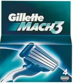 Gillette Mach 3 Кассеты для бритвенного станка, 4 шт. фото