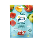 Фрутоняня Фруктовые кусочки без сахара, 53 г, 1 шт, яблоко персик фото