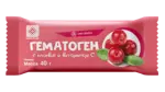 Гематоген, плитка, 40 г, 1 шт, клюква фото