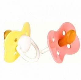 Курносики соска ортодонтическая латексная с кольцом 0+, 1 шт, цвет в ассортименте, арт. 13102 фото