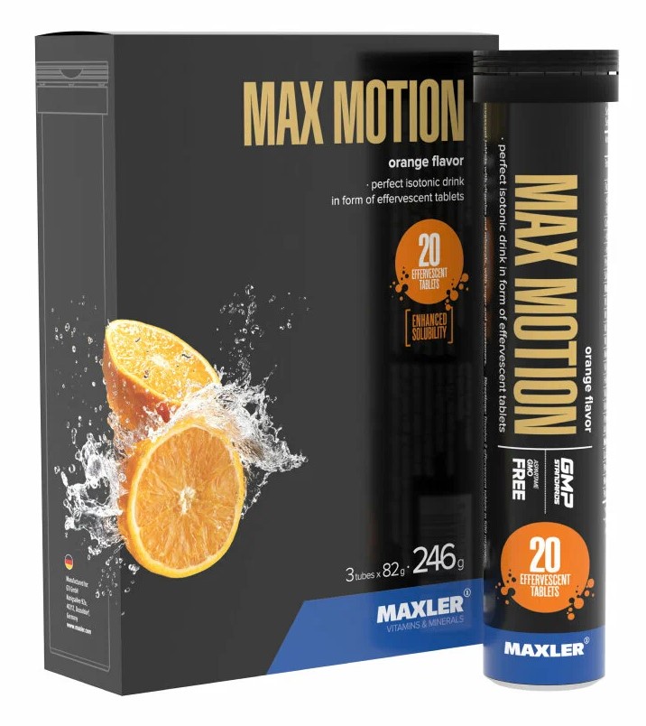 Maxler Max Motion Изотоник, таблетки шипучие, 60 шт, апельсин фото