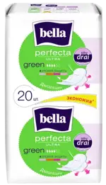 Bella perfecta ultra Green, прокладки гигиенические, 20 шт. фото 
