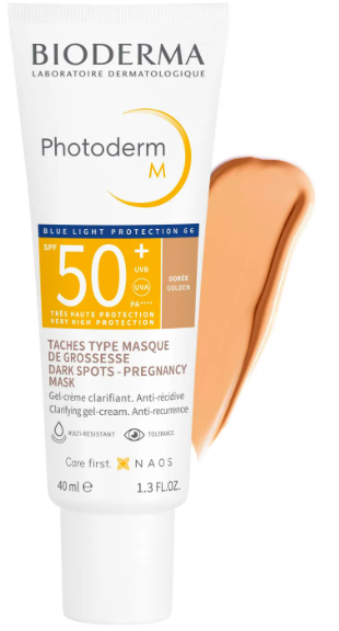 Bioderma Photoderm M Солнцезащитный тонированный крем-гель, крем, 40 мл, 1 шт, SPF50+, темный оттенок фото