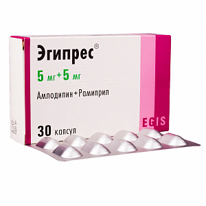 Эгипрес, 5 мг+5 мг, капсулы, 30 шт. фото