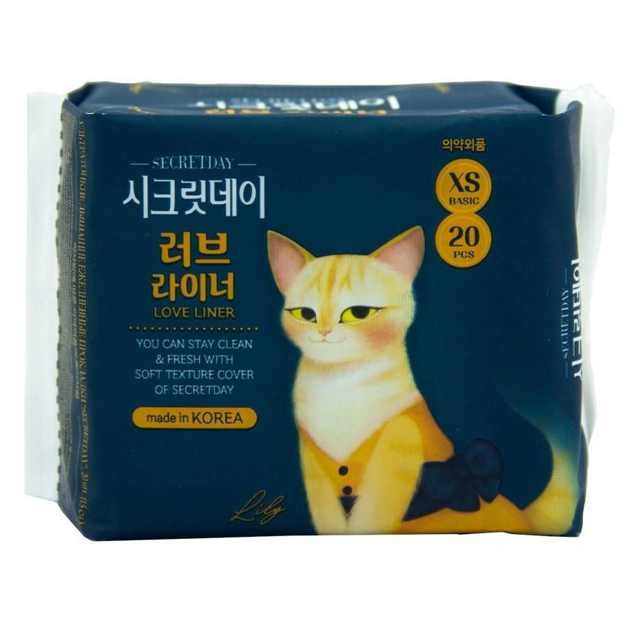 Secret Day Love Liner Прокладки ежедневные ультратонкие, XS, прокладки гигиенические, 20 шт. фото