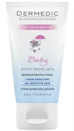 Дермедик Baby Emolient Linum Special Protecting face cream SPF15, крем для лица, 50 г, 1 шт, успокаивающий эффект фото