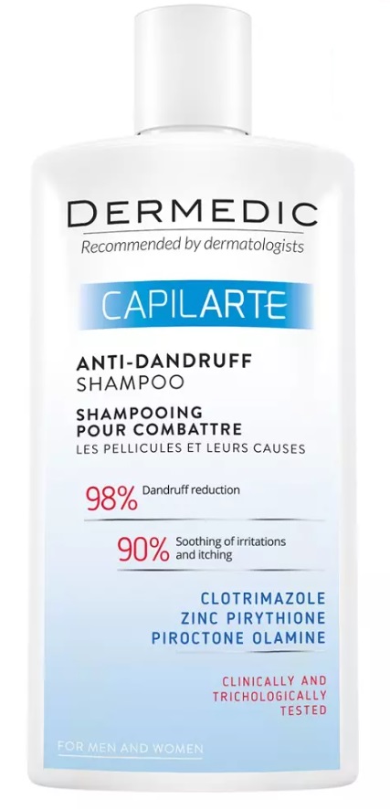 Дермедик Capilarte Shampoo Anti-Dandruff, шампунь, 300мл, 1 шт, против перхоти фото