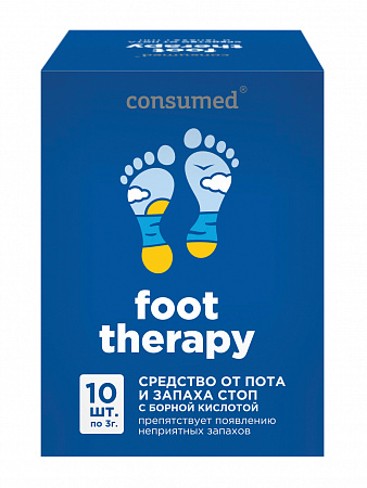 Консумед Foot Therapy средство для стоп от пота и запаха, порошок, 3 г, 10 шт. фото