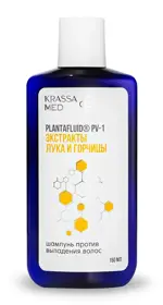 Krassa Med Шампунь против выпадения волос, шампунь, 150 мл, 1 шт, лук + горчица фото 2