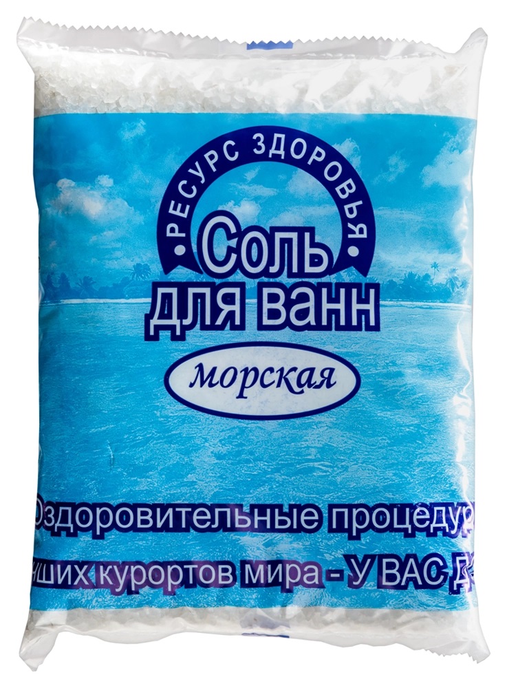 Ресурс здоровья Соль для ванн морская, соль для ванн, 1 кг, 1 шт. фото