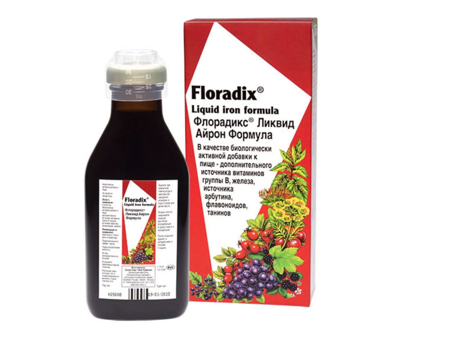 Флорадикс Ликвид Айрон Формула, жидкость для приема внутрь, 250 мл, 1 шт. фото