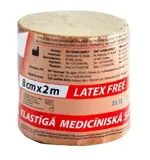 Lauma Бинт эластичный медицинский, 8 см х 2 м, 1 шт, с двумя фиксаторами, высокой растяжимости фото