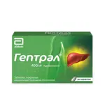 Гептрал, 400 мг, таблетки, покрытые кишечнорастворимой оболочкой, 20 шт. фото