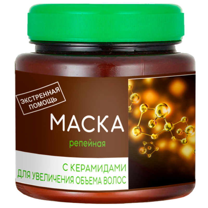 Маска для волос Репейная с Керамидами, маска для волос, 250 мл, 1 шт, для увеличения объема фото