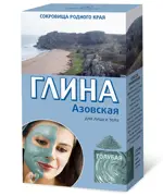Глина косметическая Азовская голубая для лица и тела, порошок, 100 г, 1 шт. фото