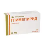 Глимепирид, 4 мг, таблетки, 30 шт. фото