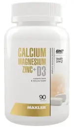 Maxler Кальций, Магний, Цинк + D3, таблетки, 90 шт. фото