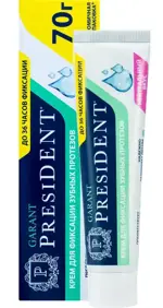 PresiDENT Garant, крем для фиксации зубных протезов, 70 г, 1 шт, нейтральный фото