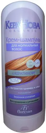 Floresan Кера-нова Крем-шампунь ежедневный для нормальных волос, шампунь, 400 мл, 1 шт, Ф-200 фото