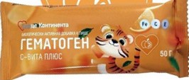 Сердце Континента Гематоген С-Вита Плюс, плитка, 50 г, 1 шт. фото