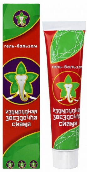 Изумрудная звездочка Cиама, гель-бальзам для тела, 44 г, 1 шт. фото
