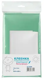 Клеенка подкладная ПВХ Виталфарм 1.4 м х1 м + Клеенка 0,48 м х 0,68 м, 1 шт. фото