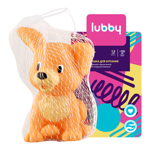 Lubby Игрушка-пищалка для купания Собачка, 12+ мес, 1 шт, арт. 16627 фото