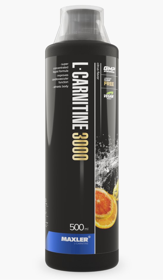 Maxler Л-Карнитин 3000, жидкость для приема внутрь, 500 мл, 1 шт, цитрус фото