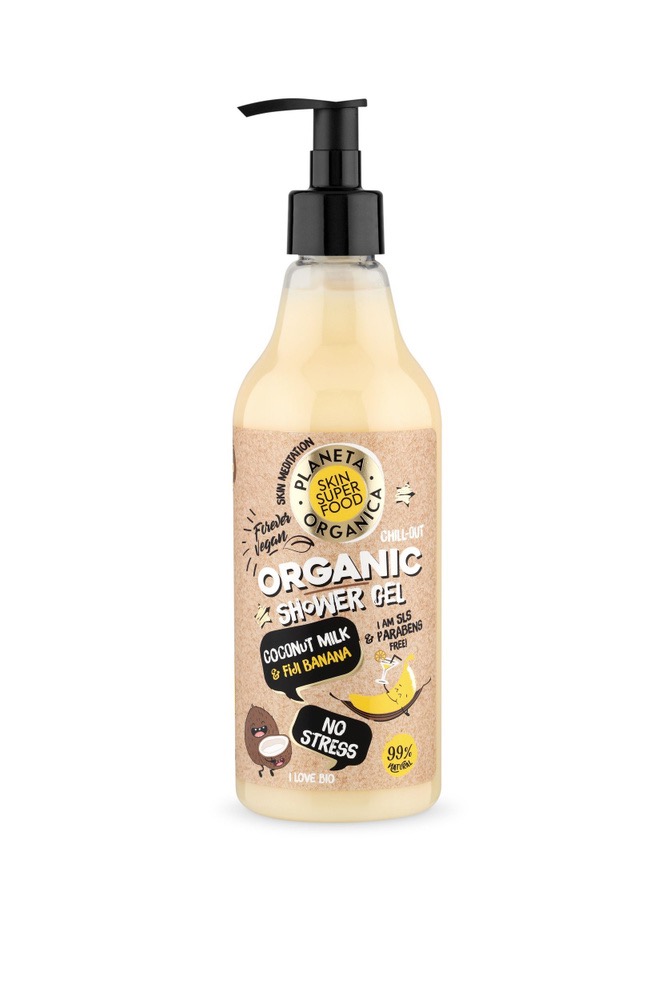 Planeta Organica Skin super food No stress Гель для душа, гель, 500 мл, 1 шт. фото