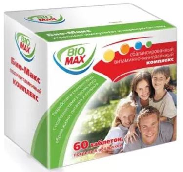 Био-Макс, таблетки, покрытые оболочкой, 60 шт. фото