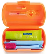 Curaprox Be you Дорожный набор в боксе, набор, 1 шт, оранжевого цвета, зубная паста + зубная щетка CS5460 + ершики CPS07, CPS09 + держатель UHS409 фото 2