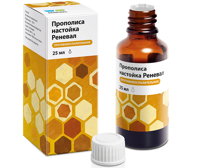Прополиса настойка Реневал, настойка, 25 мл, 1 шт. фото