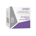 Доквир, 300 мг + 200 мг, таблетки, покрытые пленочной оболочкой, 30 шт. фото