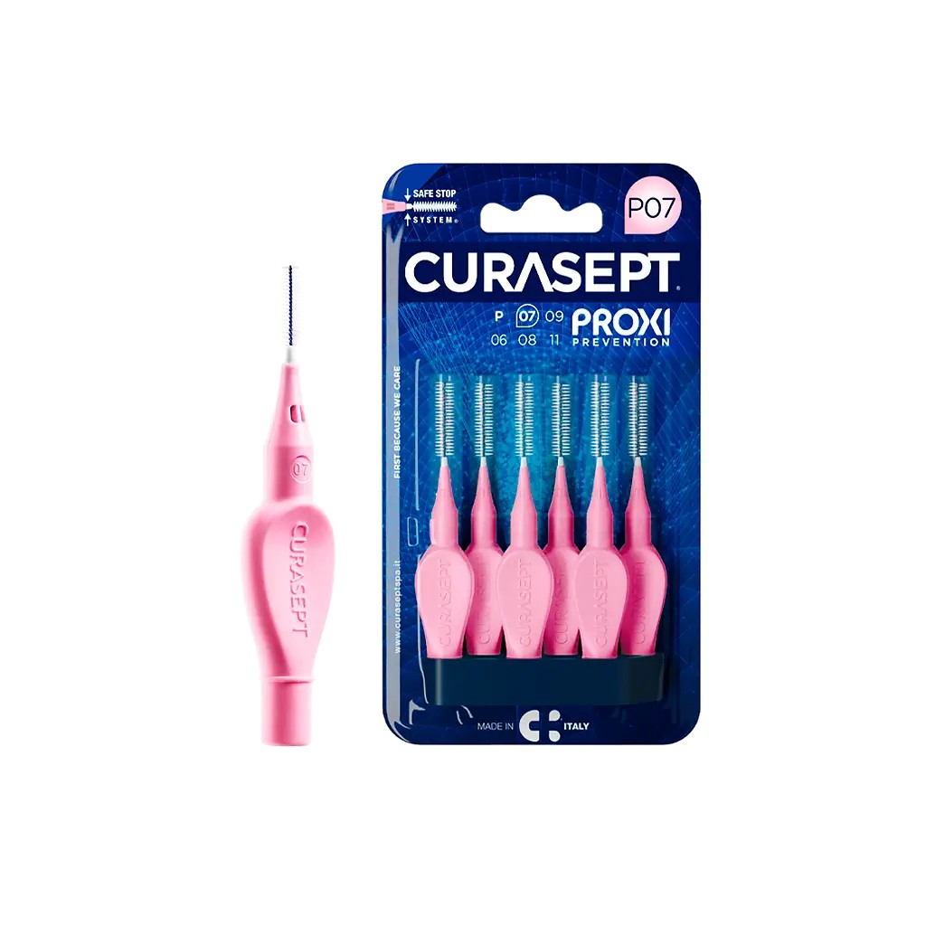 Curasept proxi prevention P07 Ершики межзубные, ершики зубные, 5 шт, розовые фото